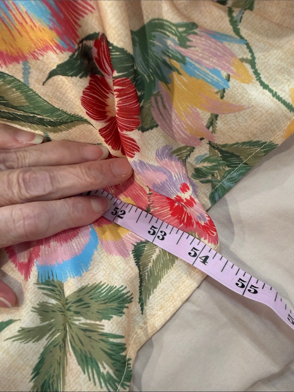 Skies Are Blue Floral Cream Maxi Dress with Pink & Green Blooms - Picture 8 of 9